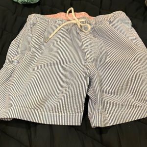 Southern Tide swim trunks pinstripe size medium